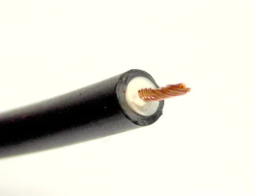 Zündkabel universal schwarz mit Kupferseele, 1m