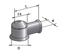 Schutzkappe Lichtmaschine schwarz, 1 Stck.