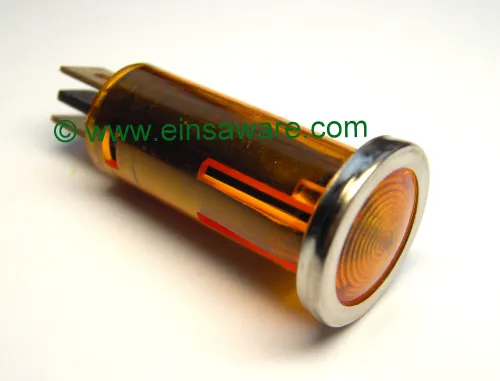 Warnleuchten mit Chromring incl. 12V-Birne