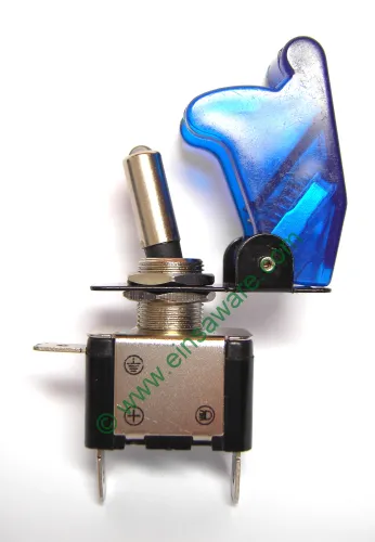 Kippschalter "kill switch" 12V / 25A blau transparent