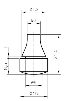 Anschlag- / Gummifüße d= 9,0 / 15,0mm 4 Stück