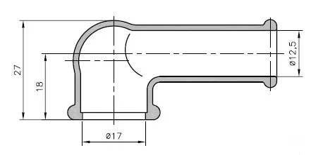 Schutzkappe Pfeife 12,5mm / 17,0mm, schwarz, 1 Stck.