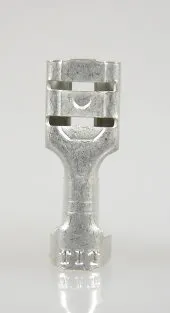 Flachsteckhülsen 4,8mm, Messing verzinnt