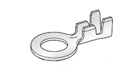 Ringkabelschuhe offen -6,0mm² Messing, 8,5 / 14,0mm, 20 Stück