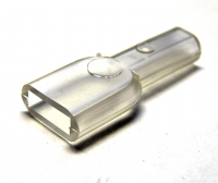 Schutztllen fr Flachsteckhlsen 6,3mm Weich-PVC transparent