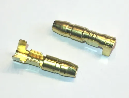 Rundstecker mit Verrastung Messing -2,5mm², d= 4mm
