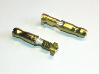 Rundstecker Messing -1,5mm, d= 4,6mm