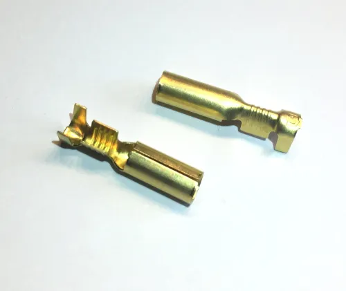 Rundsteckhülsen Messing -2,5mm², d= 4mm