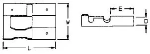 Japanese receptacle triple -1,5mm². brass