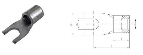 Gabelkabelschuhe -1,0mm²