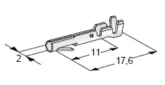 Rundsteckhülse d = 2,0mm