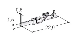 Federstecker, -1,0mm² 10 Stück