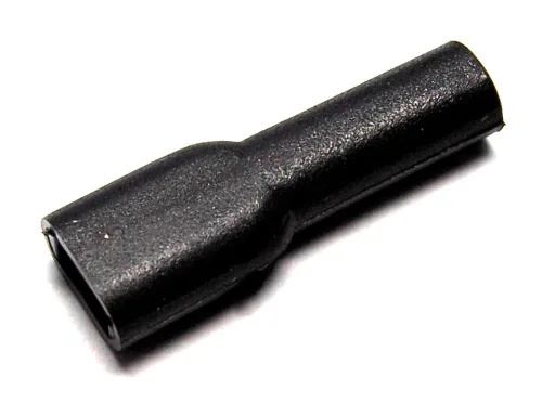 Schutztüllen für Flachsteckhülsen 2,8mm Weich-PVC schwarz