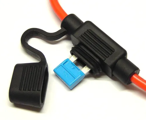 Sicherungshalter "Mini" wasserdicht 4mm² für Flachsicherungen 1 Stück
