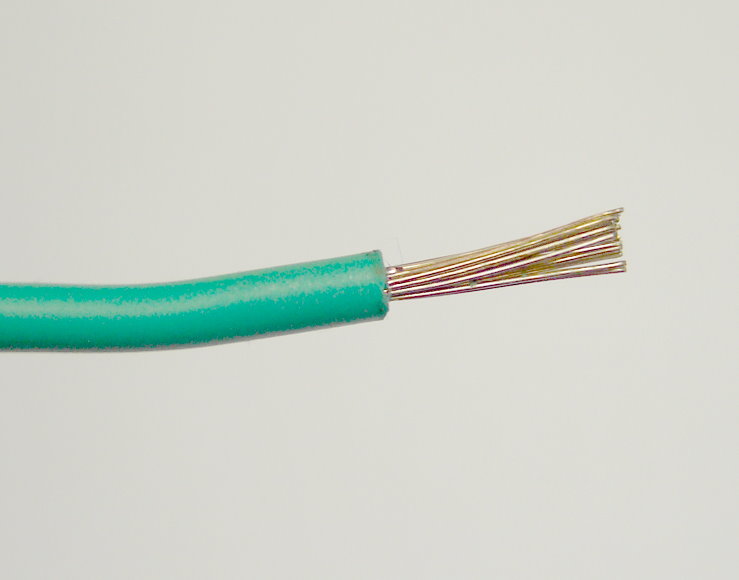 Silikon rubber wire VDE 1,0mm single-colour