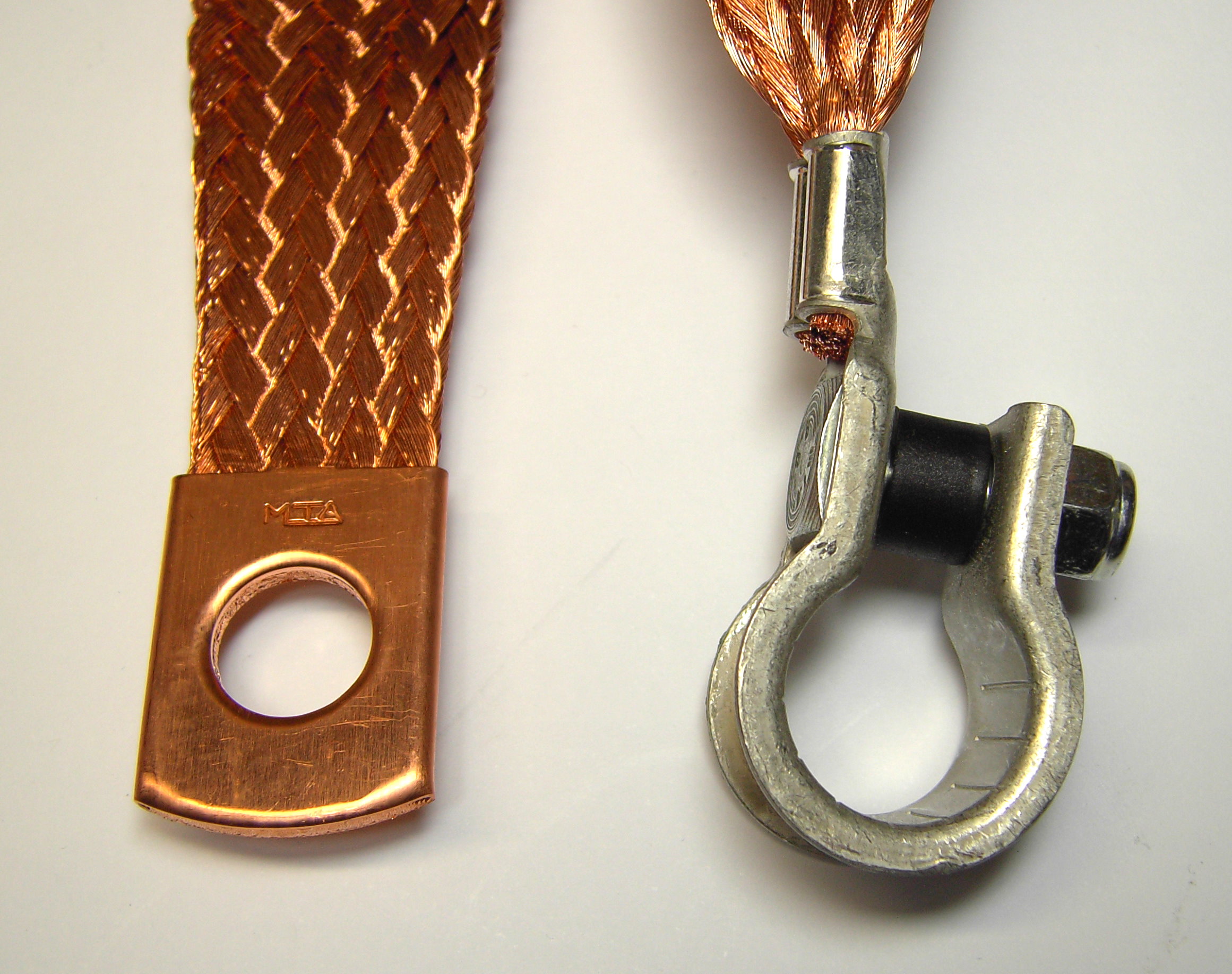 earthingstrap + pole clamp 25mm