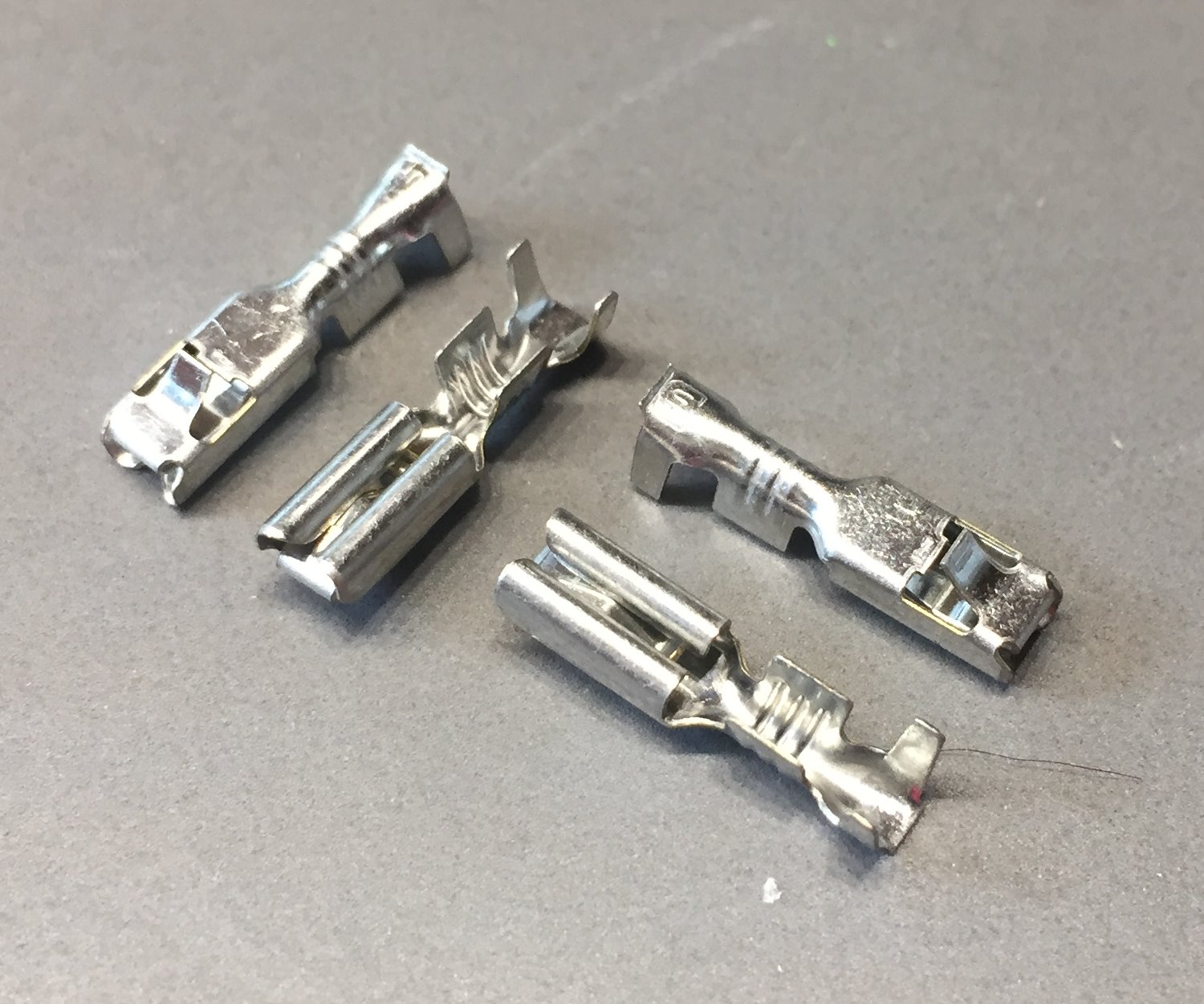 Receptacles with snap-in pin, -1,5mm, 2,8mm, Mini, tin plated