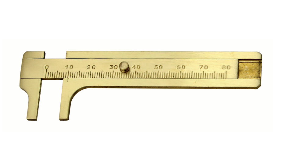 Brass slide caliper 80 x 1mm