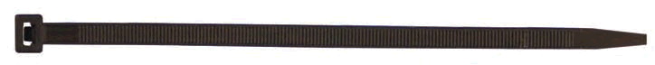 Cabletie plastic 200 x 3,6mm, black or ecru