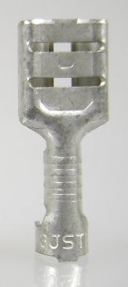 Blade receptacle 6,3mm, tin plated