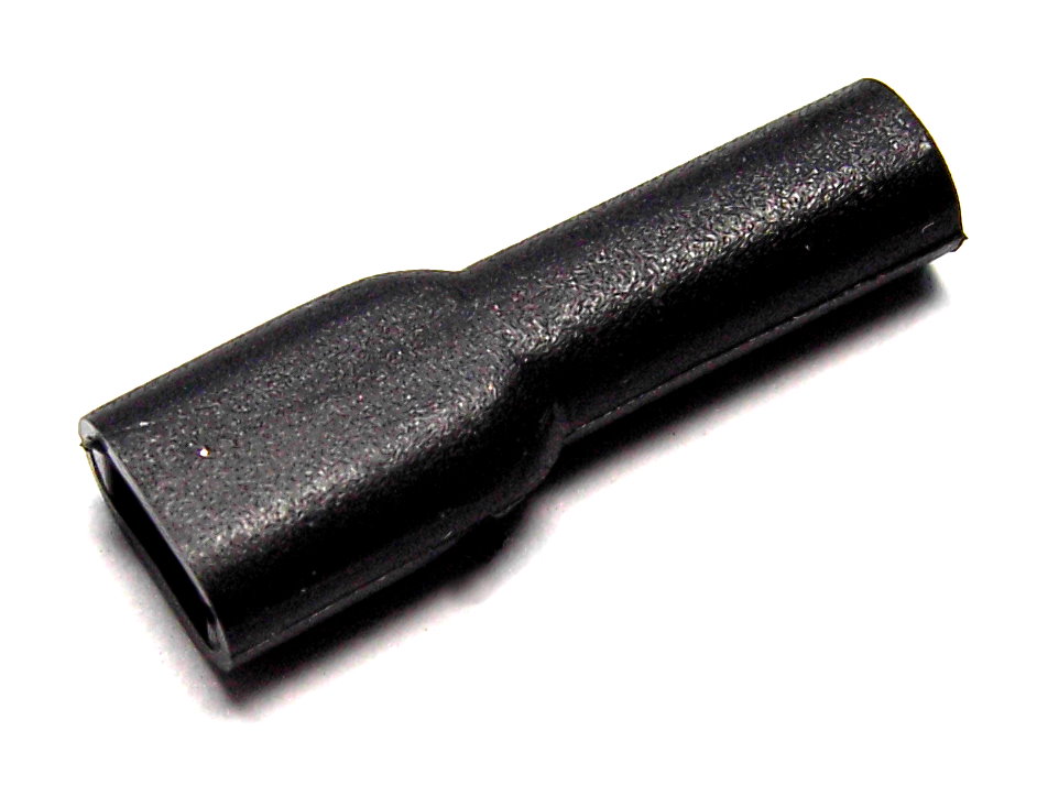 Schutztllen fr Flachsteckhlsen 2,8mm Weich-PVC schwarz