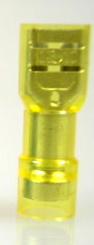Flachsteckhlsen -6,0mm gelb vollisoliert 20 Stck