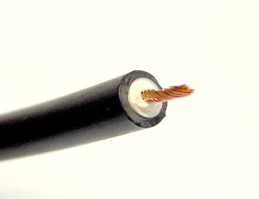 Zündkabel universal schwarz mit Kupferseele, 1m