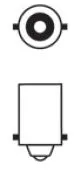 T2W-Leuchte 12V, 2 Stück