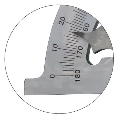 Gradmesser Stahl, 0-180°, 150 x 300mm