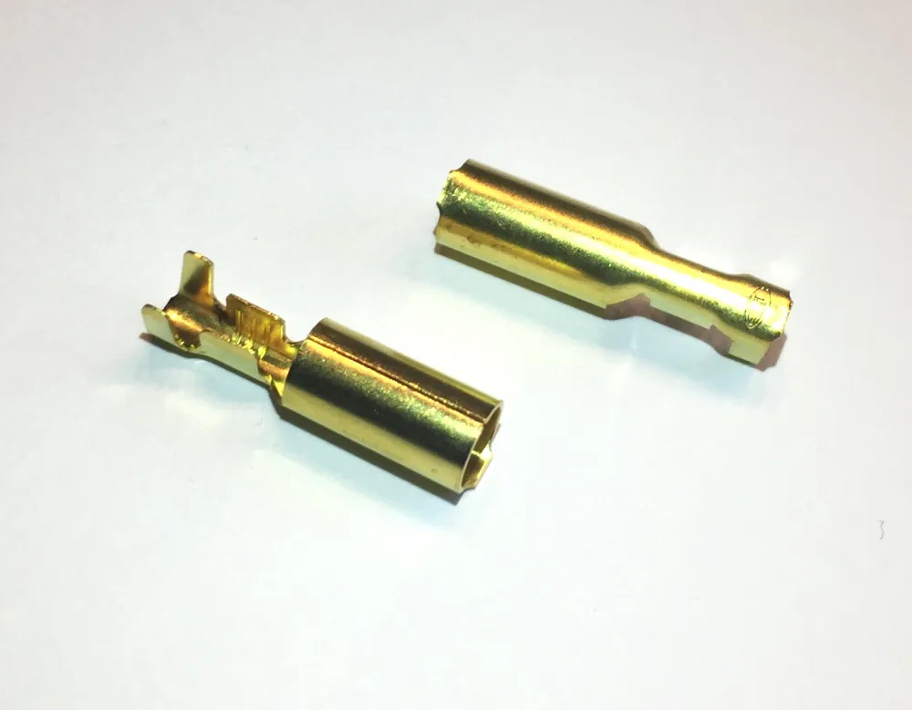 Rundsteckhülsen Messing -1,5mm², d= 4,6mm
