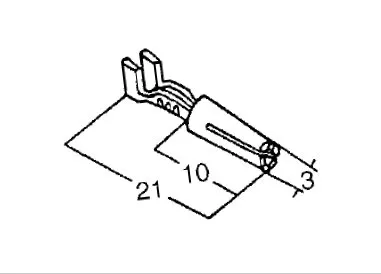 Rundsteckhülsen Messing -2,5mm², d= 3mm