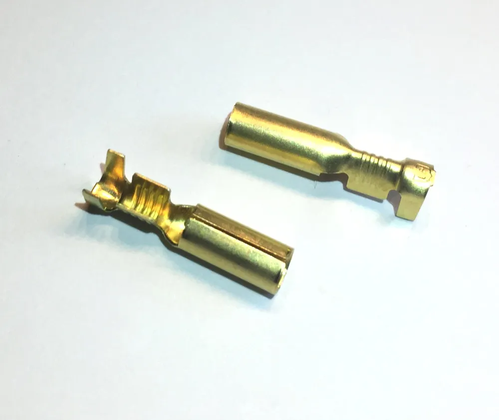 Rundsteckhülsen Messing -2,5mm², d= 4mm