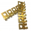 Ring terminal angled, brass, -1,5mm², d=4,3mm