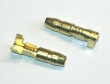 Circular connector male with snap-on, brass -2,5mm², d=4mm