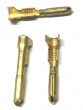 Circular connector male  brass -2,5mm², d= 3mm