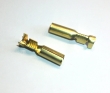 Circular connector female brass -2,5mm², d= 4mm