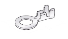 Ringkabelschuhe offen -2,5mm² Messing,  3,2 / 9,2mm, 20 Stück