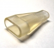 Schutztüllen für Flachstecker 6,3mm Weich-PVC transparent